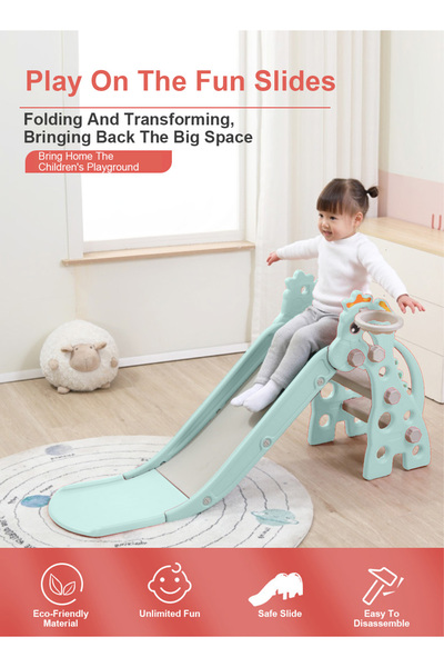 Ma Baby kids Slide Baby Slide Lengthened Thickened High Handrail Indoor Home Small Toddler Toys