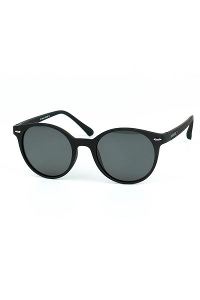 Di Caprio Unisex Gray Polarized Protected Oval Model Sunglasses