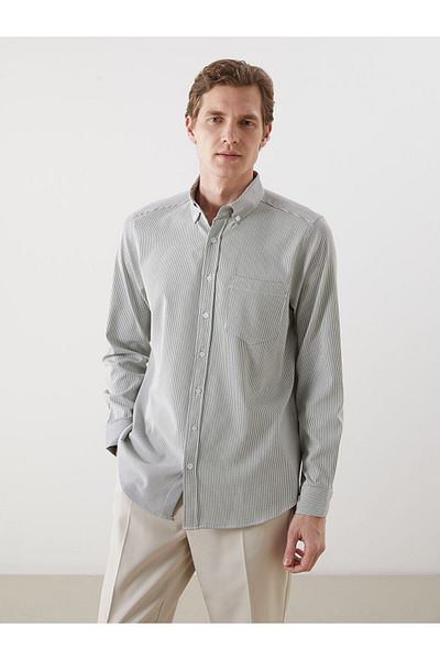 LC Waikiki Regular Fit Long Sleeve Striped Men's Shirt