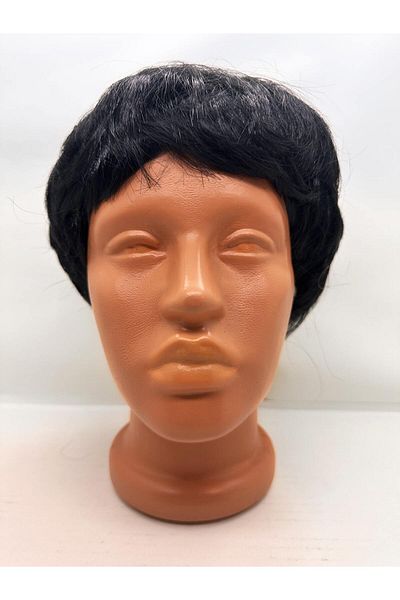 kapsulavm Black Color Short Cut Lined Men's Wig