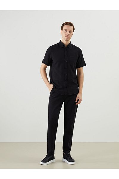 LC Waikiki Regular Fit Short Sleeve Poplin Men's Shirt