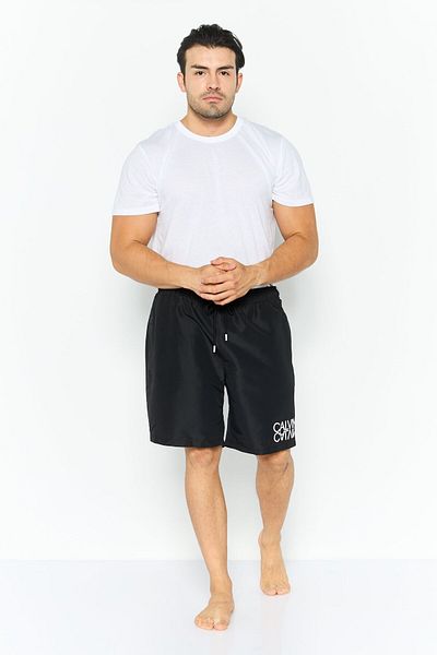 Calvin Klein Men Brand Logo Board Short, Black