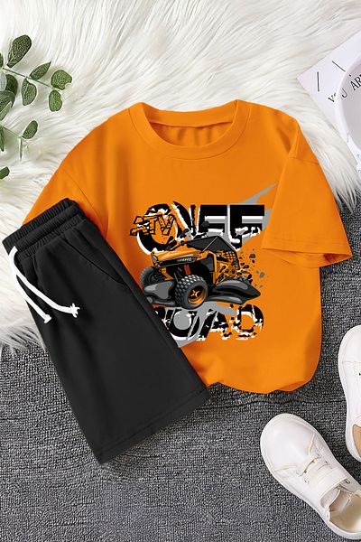 MYADA Premium Off-Road Vehicle Track Printed 2-Piece Children's Set 22434