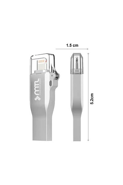 MTL 128 Gb Otg USB Flash Memory Mt843 Compatible with iPhone and iPad