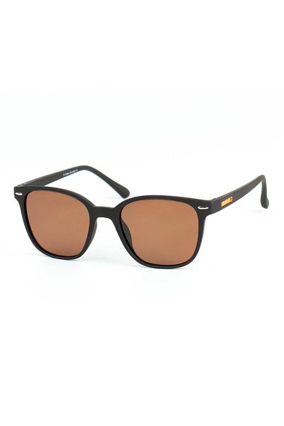Di Caprio Unisex Brown Polarized Protected Rectangular Model Sunglasses