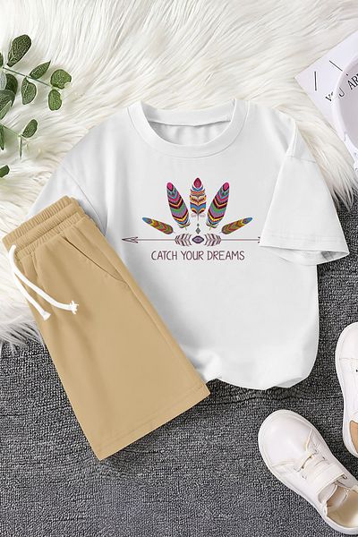 MYADA Premium Catch Your Dreams Printed 2-Piece Children's Set 22426