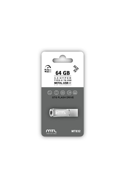 MTL ذاكرة فلاش USB متوافقة مع النوع C بسعة 64 جيجابايت Mt832