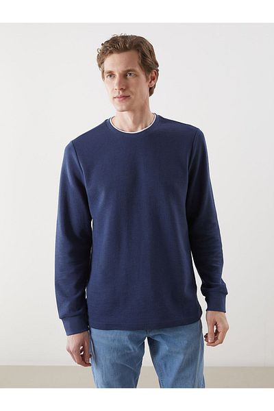 LC Waikiki Lcw Crew Neck Long Sleeve Men's Sweatshirt Fast Fashion