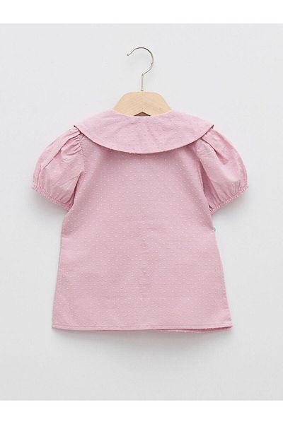 LC Waikiki Lcw Baby Baby Collar Short Sleeve Baby Girl Shirt (S2)