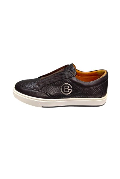 King Shoes حذاء رياضي جلد بني للرجال