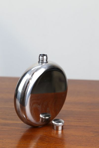 imsaconcept Stainless Steel Round 8.oz Single Flask