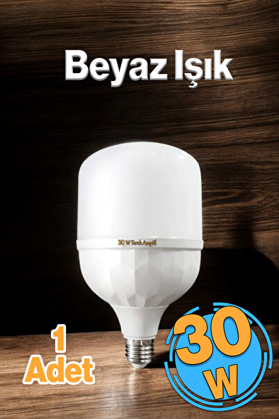 Badem10 Tasarruflu Torch Ampul 30 W Led Lamba Beyaz E27 Duy 25.000 Saat Uzun ...