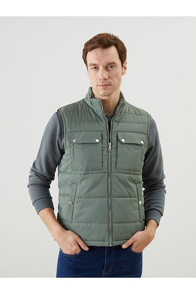 LC Waikiki Standard Mold Stand Collar Men's Puffer Vest