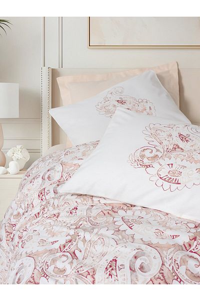 Cotton Box Serava Salmon Bohemian Single Duvet Cover Set