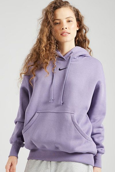 Nike Îmbrăcăminte sport Phoenix Fleece Pulover oversize Hanorac pentru femei Hanorac cu glugă, cu croiala largi, violet