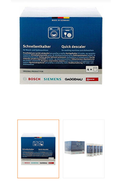 Bosch ÇamaŞır Ve Bulaşık Makineleri Için Hızlı Kireç Çözücü 4'lü