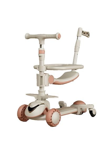 Ma Baby Kids Scooter 6-in-1 Folding Scooter for 1-3-6 Years Boys and Girls, wih Adjustable Push Bar Height