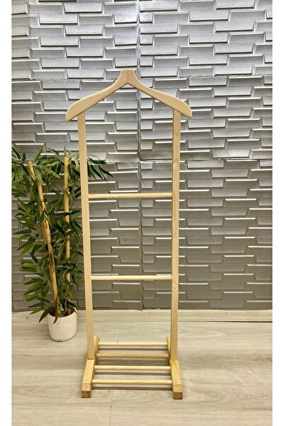 SMD Dizayn Dilsiz Uşak Ahşap Elbise Askısı Ofis Ceket Askısı Du-3001