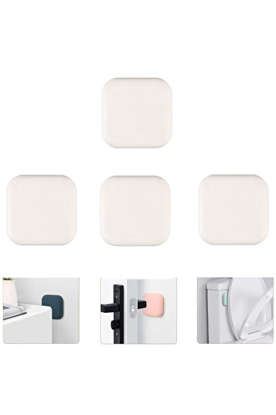 Microcase Darbe Önleyici Yapışkanlı Silikon Kapı Kolu Stoperi Tamponu Kare Ta...