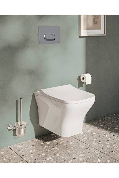 VitrA Minimax A44790 Tuvalet Fırçalığı, Duvardan, Krom