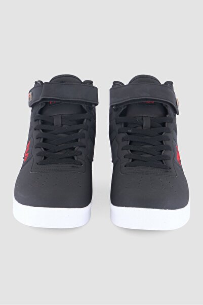 FILA Men Vulc 13 Matte High Cuff Velcro Closure Outdoor Shoes, Black