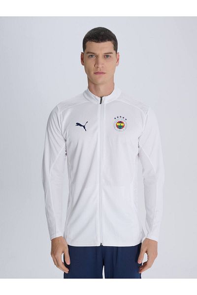 Puma Fenerbahce 2024/2025 A Team weiß Trainer Full Zip Sweatshirt