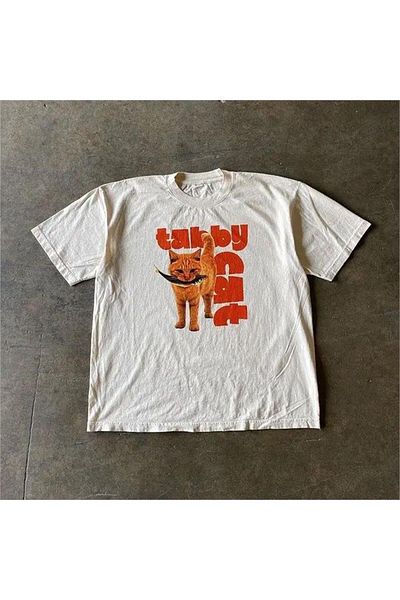 Köstebek Ecru Tabby Cat Unisex T-Shirt