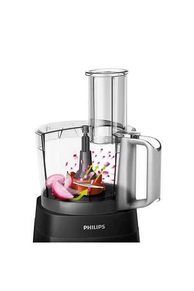 Philips Compact Food processor 3000 Series 1.5L 750W 3000 HR7301/90 - Black