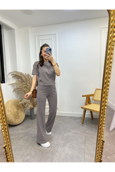 OKULCUBABA Women's Casual Flexible Comfortable Corded Suit