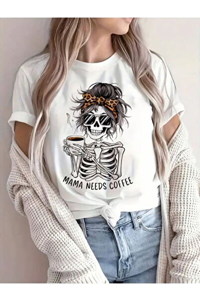 Panda Baskı Tekstil İskelet Baskılı Özel Tasarım Tshirt