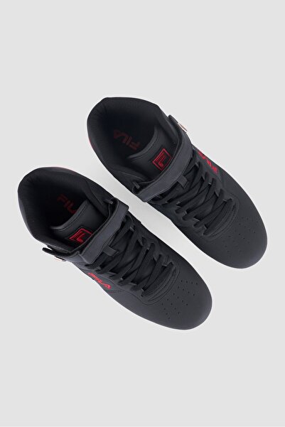 FILA Men Vulc 13 Matte High Cuff Velcro Closure Outdoor Shoes, Black