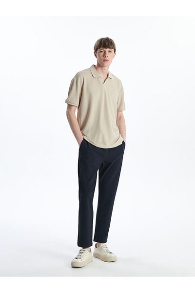 LC Waikiki Green Polo Neck Short Sleeve Men's T-Shirt