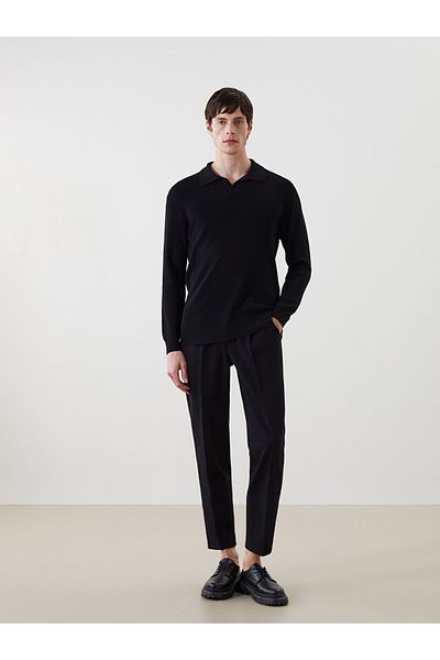 LC Waikiki Lcw Polo Collar Long Sleeve Men's Knitwear Sweater Fast Fashion