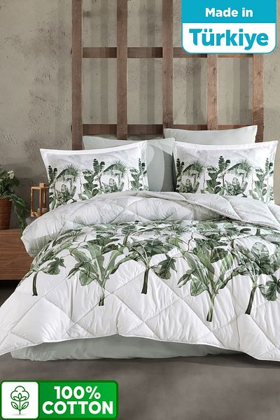Clasy King Size 100% Cotton Bedding Set 6 Pieces 260X240 cm