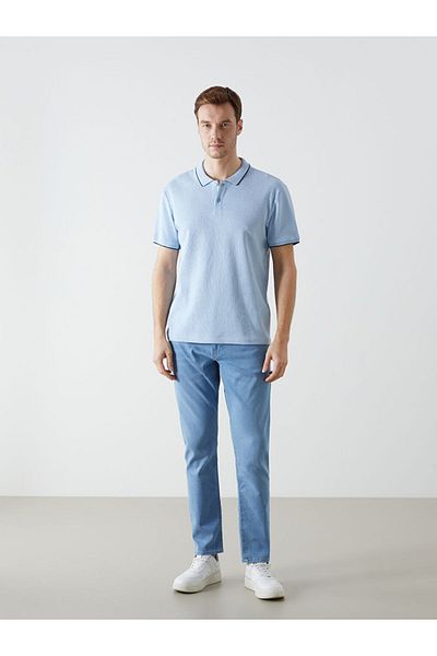 LC Waikiki Νέα σεζόν Polo Collar Short Sleeve Pique Ανδρικό Tisort - S5IO95Z8