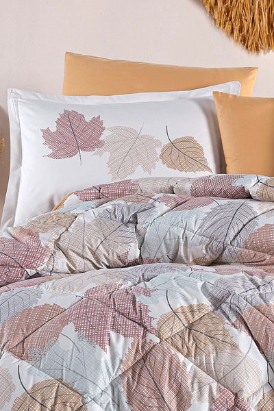 Clasy King Size 100% Cotton Bedding Set 6 Pieces 260X240 cm