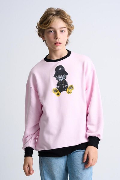 ALEXANDERGARDI Παιδικό φούτερ με στάμπα Crew Neck
