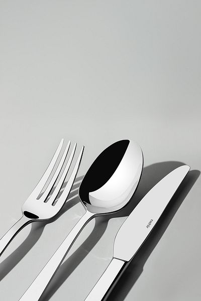 Nehir Sea Plain 12-Person 89-Piece Leather Boxed Cutlery Set