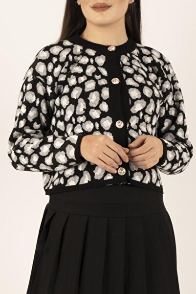 İKLİM LİFE Къса жилетка с леопардов принт