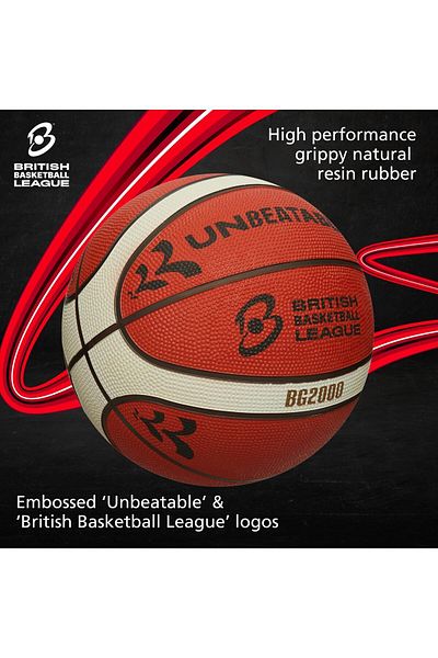 MOLTEN Unbeatable Size 7 Basketball | Rubber | Indoor & Outdoor | For Boys, Girls & Adults | Orange/ivory