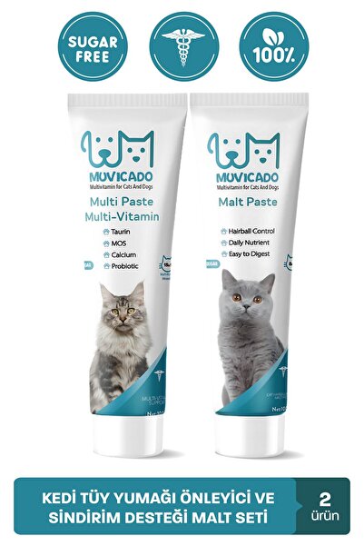 muvicado Anti-hairball Kedi Tüy Yumağı Önlemeyi Destekleyen Prebiyotik Taurin...