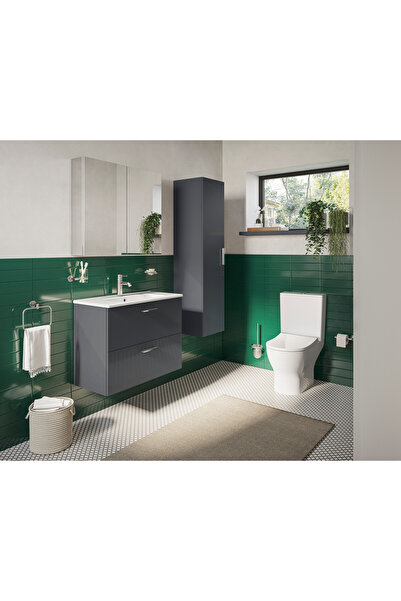 VitrA Minimax A44790 Tuvalet Fırçalığı, Duvardan, Krom