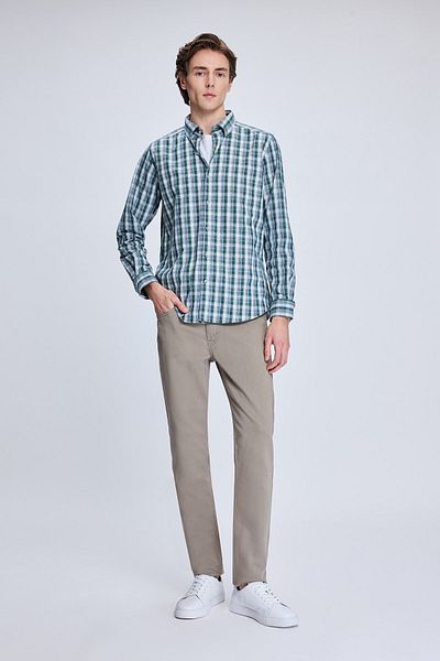 Hatemoğlu Παντελόνι Stone Dynamic Fit Cotton 5 Pocket Canvas