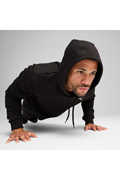 Puma Ανδρικό μαύρο φούτερ προπόνησης Tad Essentials 52591801