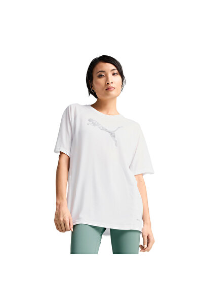 Puma Evostripe pentru femei, alb, stil casual tricou 68504802