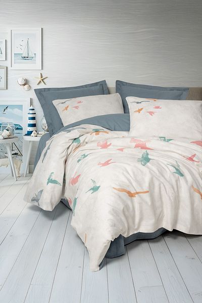 Cotton Box Set cuvertură de pilota Kaija Blue - Maritim dublu