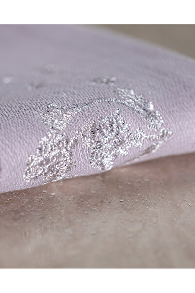 Madame Coco Бавовняна вишита ручна серветка 100% - 2 штуки, темно-фіолетова - розмір: 30x45 см