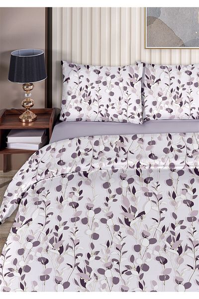 Evim Danny 100% Cotton Akfil Cotton Single Duvet Cover Set 160X220 cm Purple