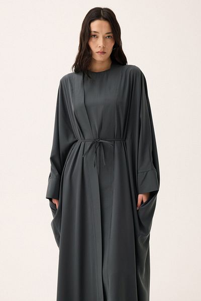 ZÜLAYS Hayal Abaya Suit Smoked