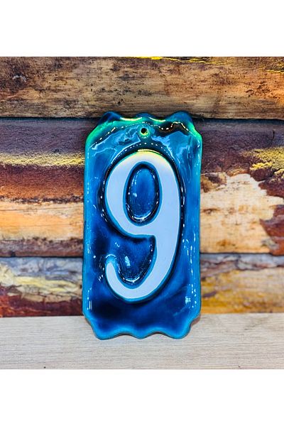 ATÖLYE SAİT Ceramic Door Number with Hanger